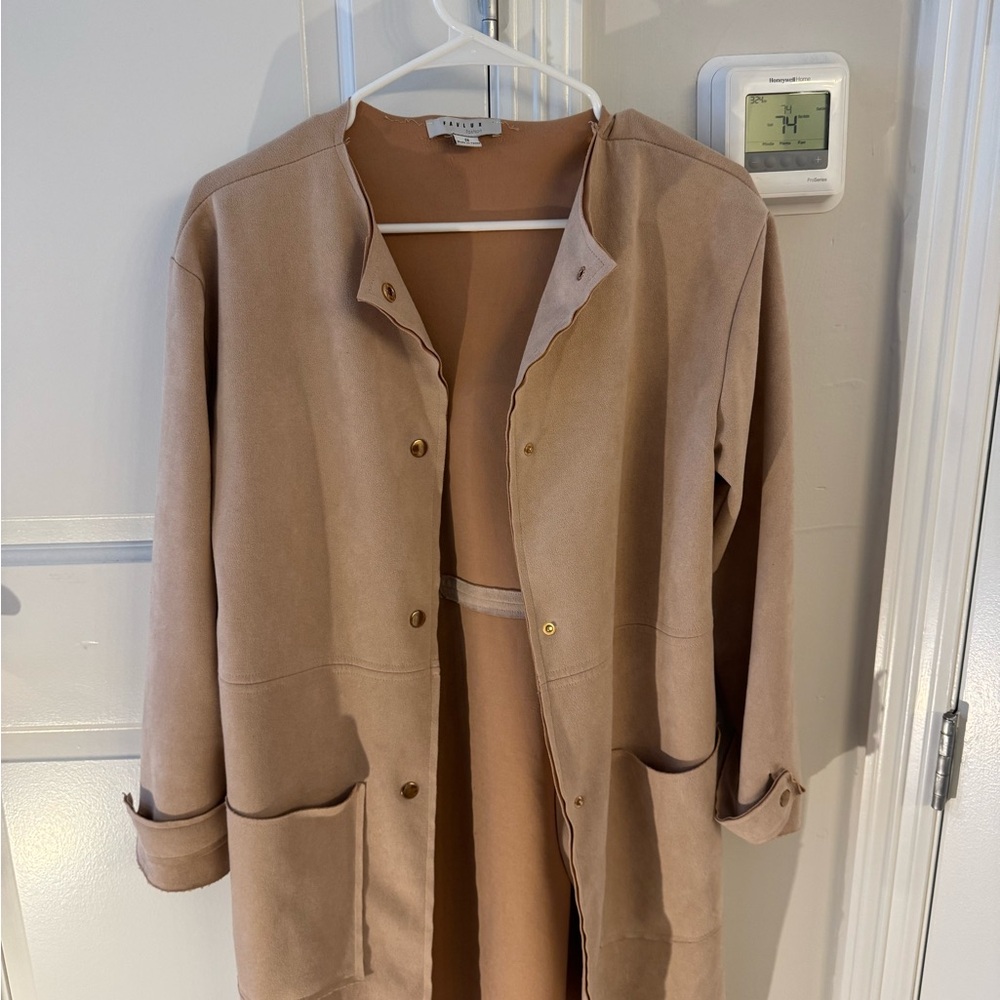 FAVLUX Tan Trench Coat for Women